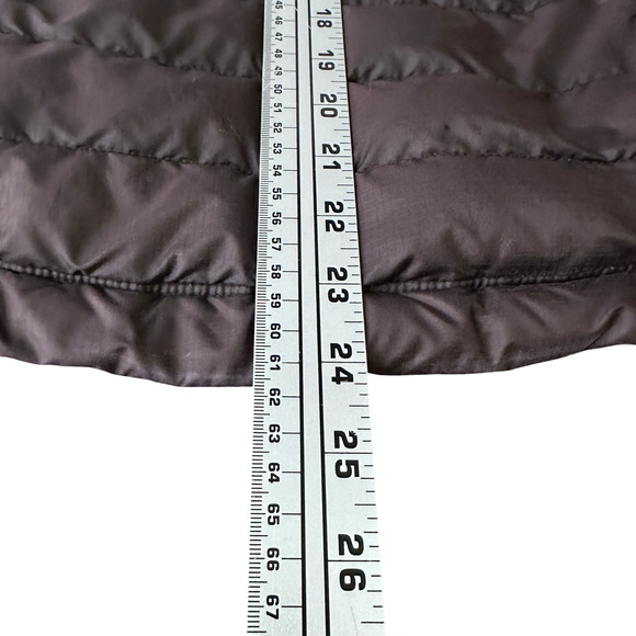Patagonia Goose Down Puffer Jacket Women’s XS Black Pockets Insulated FLAWS READ - Picture 10 of 12